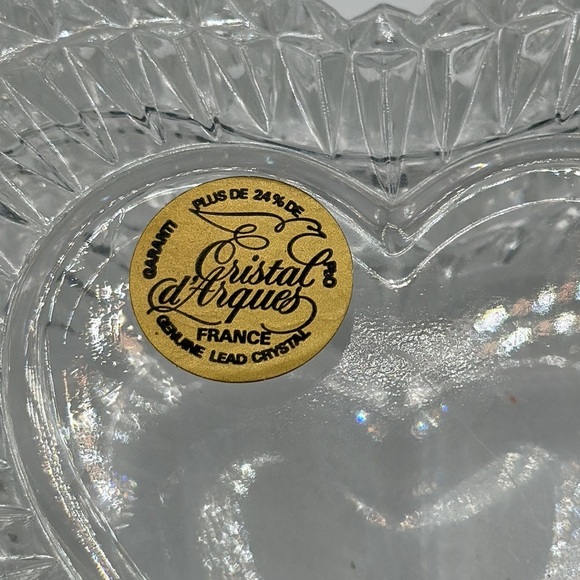 Crystal heart box | French lead crystal from 1989 - Picture 4 of 5